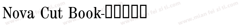 Nova Cut Book字体转换